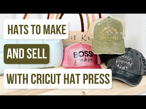 🧢 Hats You Can Sell Using the Cricut Hat Press