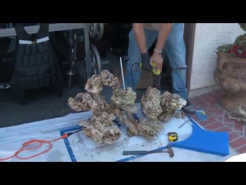 Setting up a 130 gallon Coral Reef Tank, LA Fishguys Episode 150, part 1