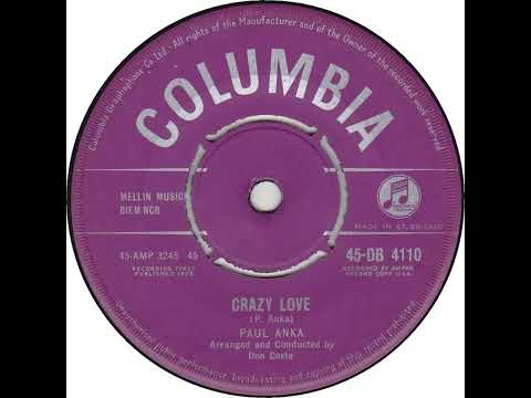 UK New Entry 1958 (86) Paul Anka - Crazy Love