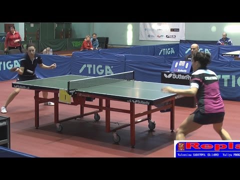 Valentina SABITOVA vs Yuliya PROKHOROVA 1/2 FINAL Moscow Championships 2014 Table Tennis