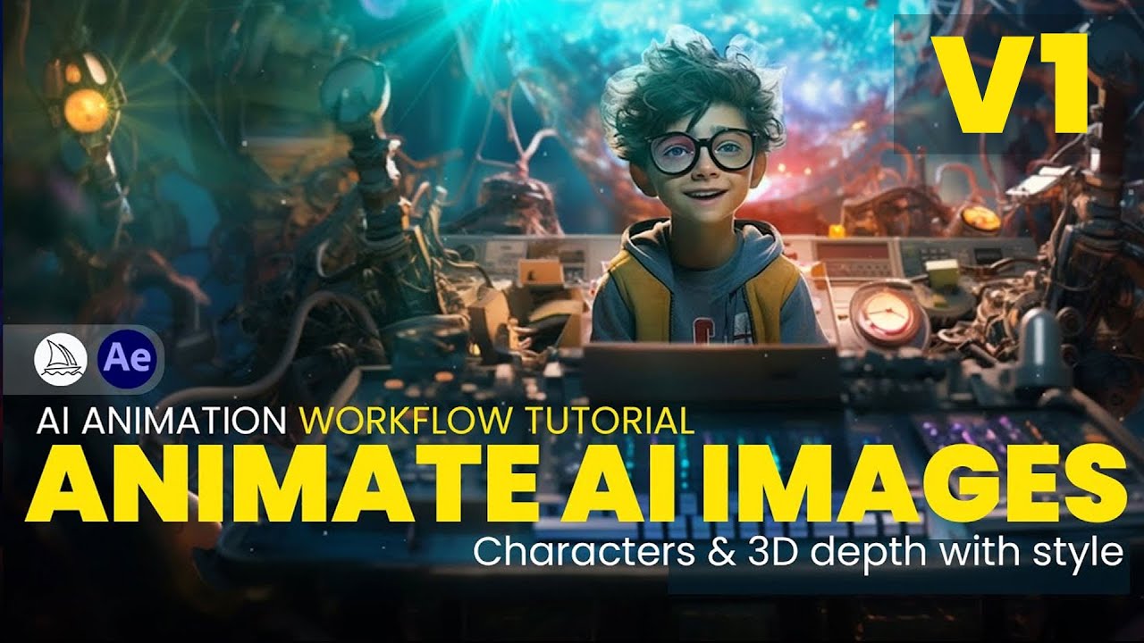 Animate MidJourney Images - Full AI Animation Workflow.