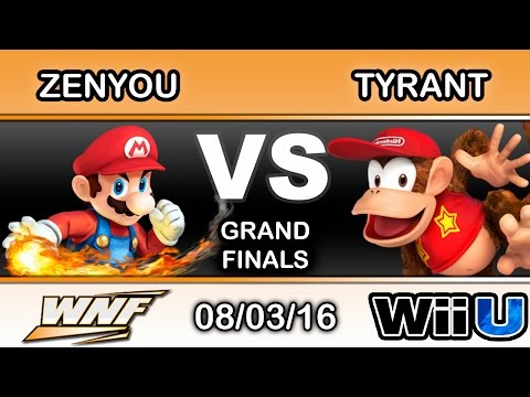 WNF 3.1 - eM | Zenyou (Mario) Vs. NME | Tyrant (Diddy Kong) Grand Finals - Smash Wii U