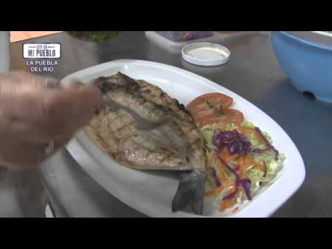 Lubina a la brasa y albur marinado
