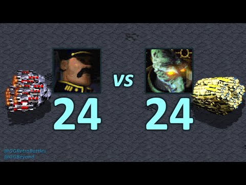24 Battlecruisers vs 24 Carriers - Even Numbers - StarCraft Retro Battles