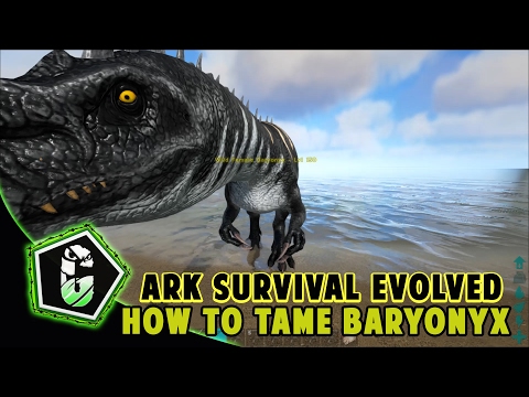 🐲 Ark Survival Evolved - How To Tame Baryonyx (Pc, Xbox One, Ps4) - ISLAND