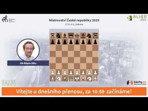 Mistrovství ČR v šachu 2019 - přímý přenos z 1. dne, komentuje GM Štěpán Žilka - s podporou ŠSČR
