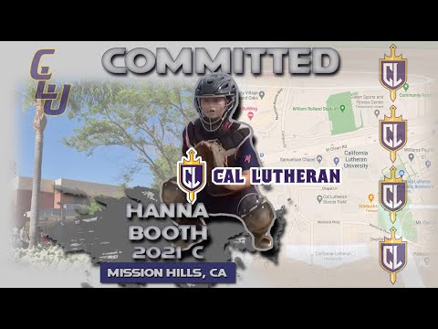 2021 Hanna Booth Committed to Cal Lutheran University
