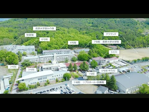 長野大学　キャンパスマップ　（2021年撮影）