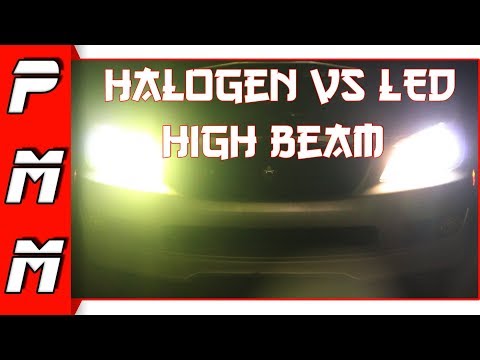 Finding The Best LED Headlight Bulbs High Beam Halogen vs LED Lexus Is300