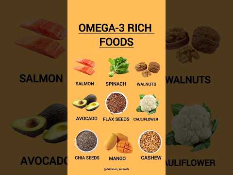 Omega-3 Rich Foods 🐟🥑 | Must-Have Foods for a Healthy Body #healthydiet #superfoods #healthyeating
