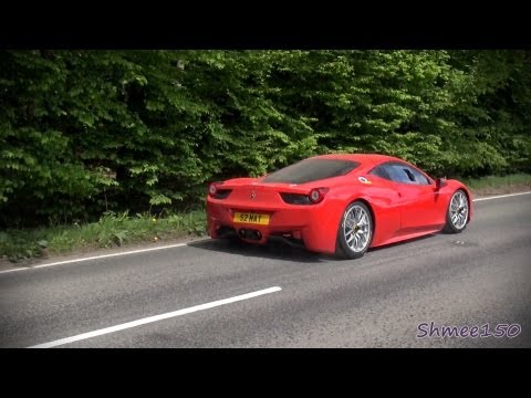 Ferrari 458 Challenge - Loud Sound on the Road! + 599 GTO, 275 GTB