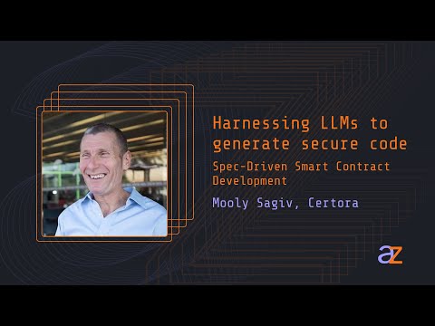 Harnessing LLMs to generate secure code | Mooly Sagiv and John Toman preview