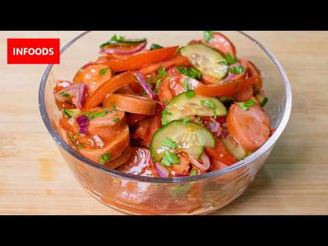 Sausage Kachumbari Recipe | How to Make Kachumbari with Sausages | Infoods