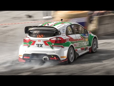 Gigi Galli's Kia Rio RallyCross Supercar at RallyLegend 2019: Show, Powerslides & Burnouts!