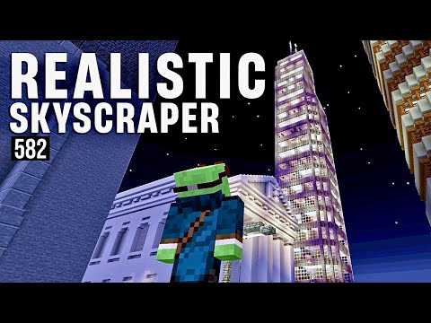 Building a FULL-Sized Skyscraper in Minecraft!