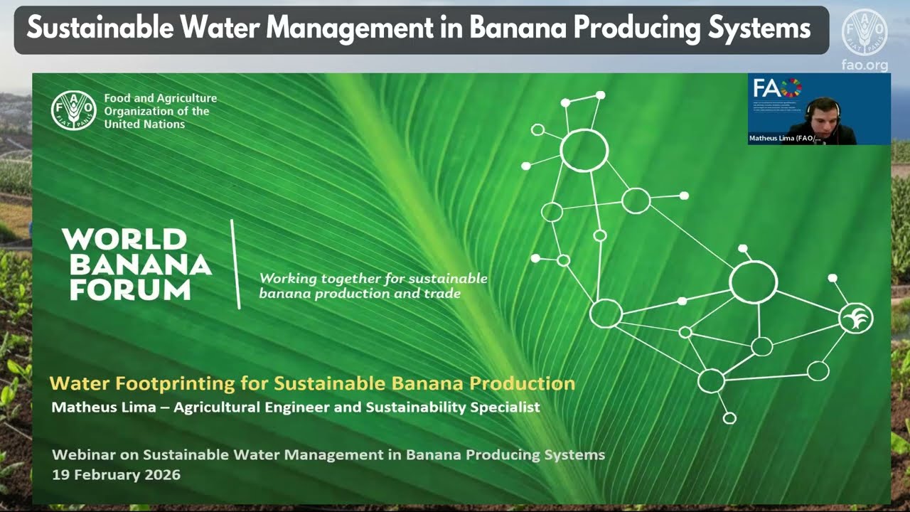 Webinar: Sustainable Water Management in Banana Producing Systems