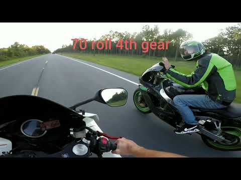 11 gsxr 600 vs 99 zx9r i got gapped😥