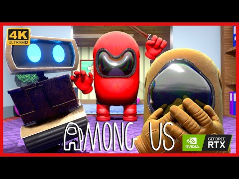 AMONG US 3D ANIMATION - MINI CREWMATE AND ROBOT REVENGE #14