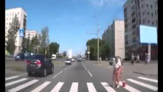 Chuck Norris Granny Fighting on The Road
