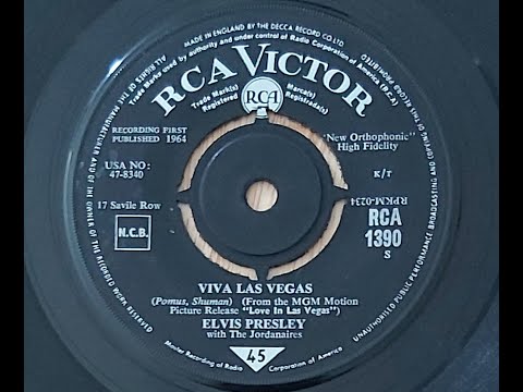 Elvis Presley 'Viva Las Vegas'  1964 45 rpm