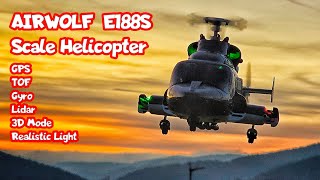 Eachine E188S Airwolf. Scale Helicopter with Pro Features and realistic Flight. Will it Crash?