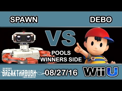 2GG: Breakthrough - Spawn (ROB) Vs. :v~ | Debo (Ness) Pools - Smash Wii U