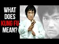 What Does Kung Fu Mean