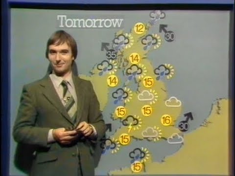 Weather Forecast with Jim Bacon Saturday 25th September 1982 BBC1