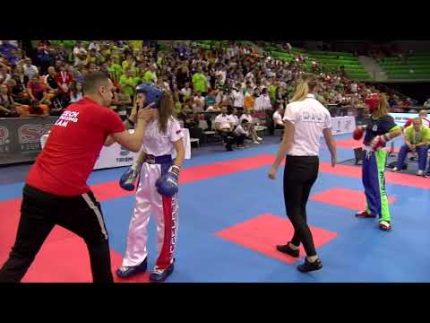 Tyra Barada v Johanka Petrikova WAKO European Championships 2019
