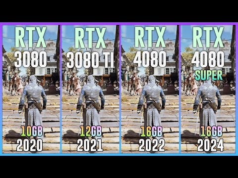 RTX 3080 vs RTX 3080 TI vs RTX 4080 vs RTX 4080 SUPER - Test in 20 Games