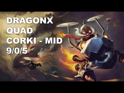 DragonX Quad Mid Corki vs Talon - KR Grandmaster Patch 10.8