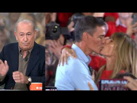 Los colaboradores reaccionan al beso de Pedro Sánchez y Begoña Gómez