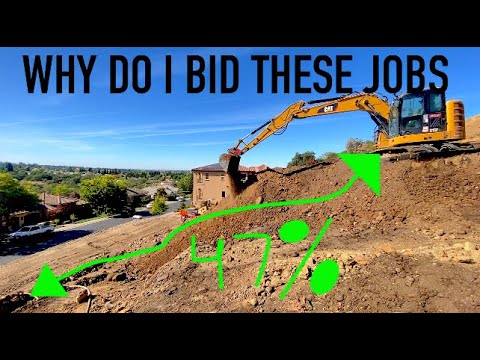 BUILDING A HOUSE PAD ON THE SIDE OF A HILL