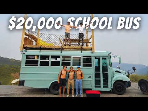 5 High Schoolers Build a $20,000 Luxury School Bus