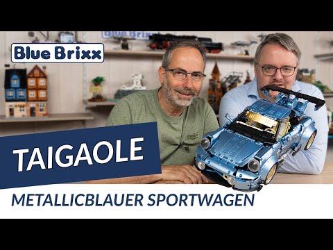 Metallic blauer Sportwagen