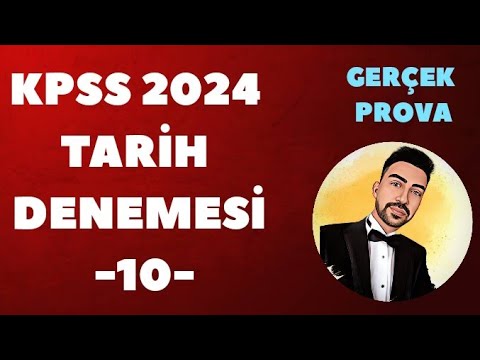 KPSS 2024 TARİH DENEME GERÇEK PROVA -10-  #kpss2024 #kpsstarih #kpsstarihdenemesi #ösym
