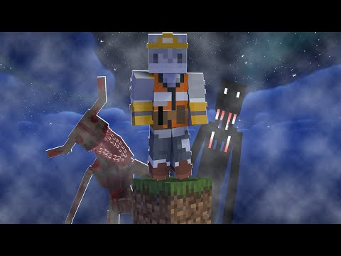 SINGUR pe UN BLOCK | Minecraft Oneblock HORROR