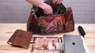 Дорожная сумка Crazy 14779 Vintage разноцветная.