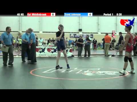 Kai Middlebrook vs. Trent Johnson at 2013 FILA Cadet Nationals - FS