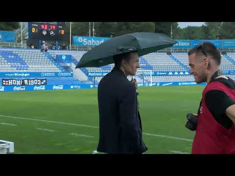 Tempesta i pedregada: suspès sense data el CE Sabadell-FC Cartagena