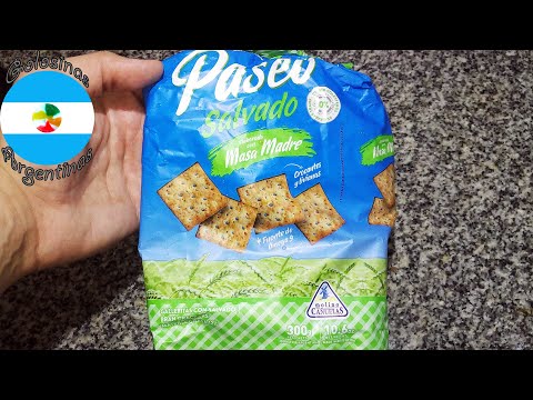 Paseo Galletitas Crackers Salvado con Masa Madre - Masitas Molino Cañuelas - Sin Grasa Animal