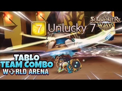 Tablo Team Combo in World Arena Ep. 2 - Summoners War