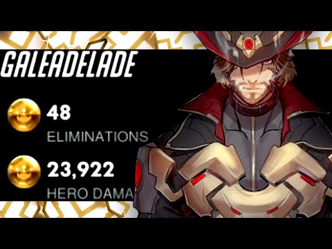 GALE DPS MAIN - MCCREE! 48 ELIMS! [ OVERWATCH SEASON 24 TOP 500 ]
