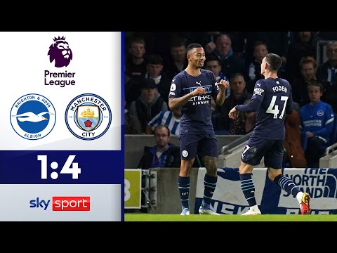 Tore ohne Ende | Brighton & Hove Albion - Manchester City 1:4 | Highlights - Premier League 2021/22