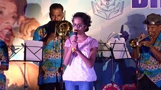 Little Nyfa Fernandes singing One day at a time