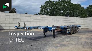 Semi-remorque porte-conteneurs D-Tec VCC-01 3 axles Mutli 45ft Lift Axle | Image 4 - Autoline