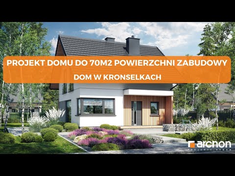 Dom w kronselkach – Mały dom bez pozwolenia na budowę I ARCHON+ Projekty Domów