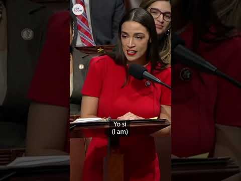 Rep. Ocasio-Cortez told to give translation after speaking Spanish in Congress | USA TODAY #Shorts