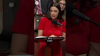 Rep Ocasio-Cortez told to give translation after s