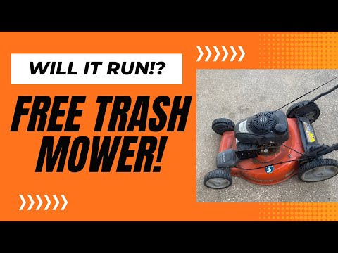 Free Trash Mower! Will It Run?
